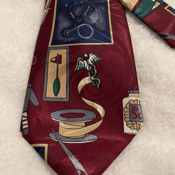 Medical Doctor/Student, Pharmacist, Costume Men’s‎ Tie Father’s Day,Gift, 4x56” - Picture 3 of 6